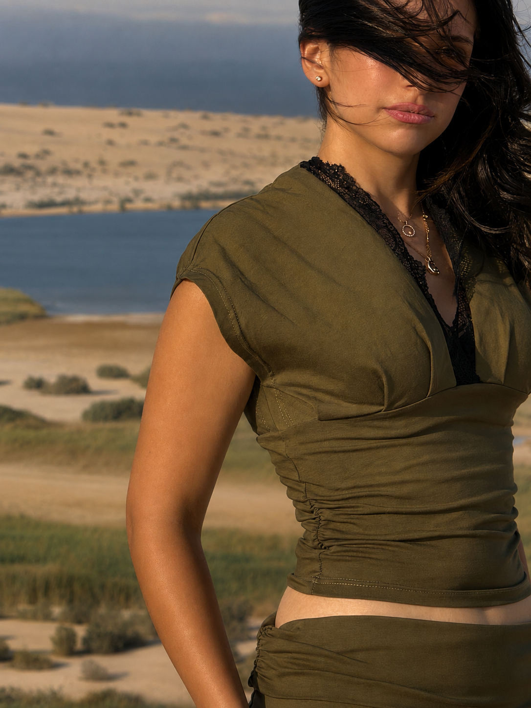 ÈLAN DRAPE TOP
